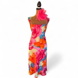 Floral Multicolor Sleeveless Dress Elegant Size 13/14 Meghan Elisse